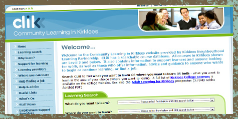 Textile CCommunity Learning in Kirklees (CLiK)